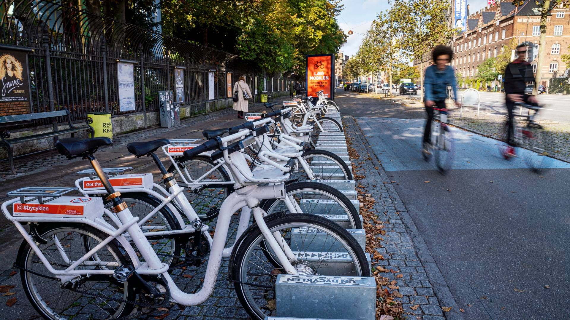 De hvide cykler nåede at køre på de københavnske cykelstier i otte år. | Foto: Stine Bidstrup/Ritzau Scanpix