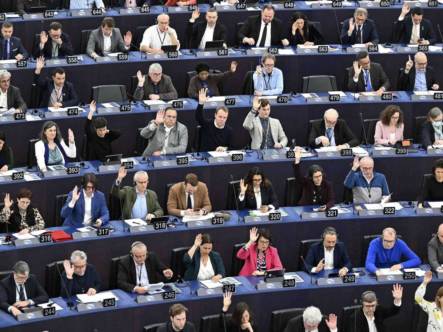 EU-Parlamentet kan kun vedtage eller forkaste EU-Kommissionens delegerede retsakter, der definerer hvad grøn brint er. En gruppe parlamentarikere kræver nu en forkastelse af retsakterne. (Arkivfoto) | Photo: Frederick Florin/AFP/Ritzau Scanpix