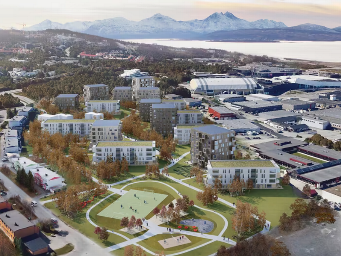 INTERESSE: Peab Eiendomsutvikling skal bygge 600 boliger på vestsiden av Tromsøya, sammen med det kommunale foretaket Arnestedet. | Foto: Eienrhage