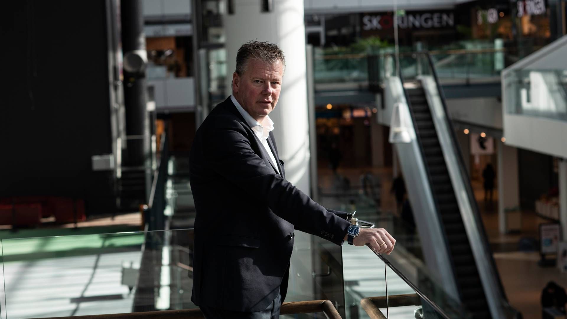 Jesper Faurholdt, adm. direktør i Danske Shoppingcentre, mener ikke, at priserne i organisationens 17 storcentre er for høj i forhold til markedspladsens reelle værdi. | Foto: Gregers Tycho
