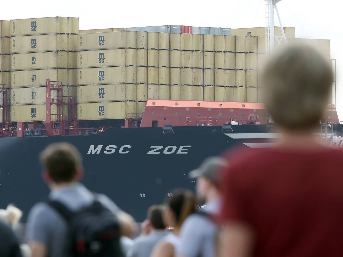 Det Geneve-baserede rederi MSC har flere kinesisk-ejede skibe i sin flåde. Det gælder bl.a. skibet MSC Zoe, som ifølge VesselsValue sidste ende er ejet af den kinesiske statsejede bank Bank of Communications. | Foto: Bodo Marks/AP/Ritzau Scanpix