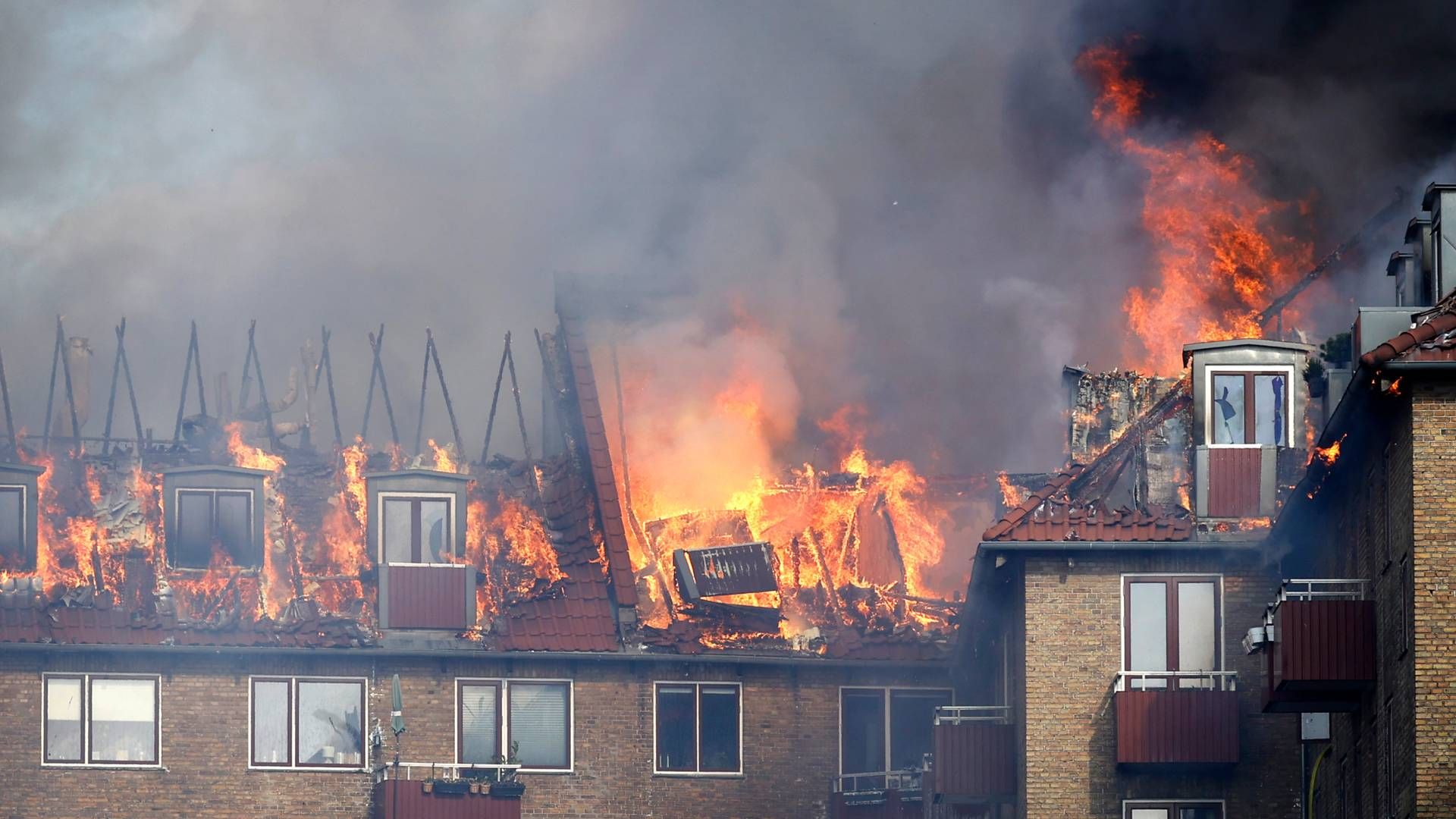 Købstædernes Forsikring havde forsikret ejendommen, der nedbrændte i Vanløse for et år siden. En del dækkes af selskabets reassuranceprogram. | Foto: Jens Dresling