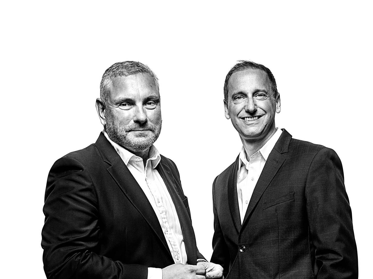 Adm. direktør Matt Boczkowski (th) sammen med Aquaporins økonomichef Klaus Juhl Wulff. | Foto: Aquaporin