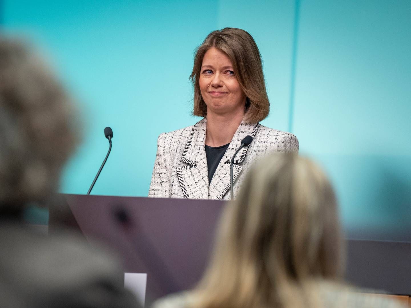 Sentralbanksjef Ida Wolden Bache satte opp renta med 0,25 prosentpoeng i rentemøtet torsdag. | Foto: Heiko Junge / NTB