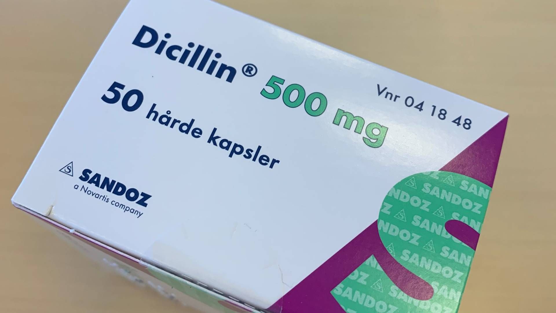 Sandoz vil som følge af en kontamineringssag ikke længere hverken producere eller sælge antibiotikummet Dicillin, der er trukket af markedet permanent. | Foto: Lægemiddelstyrelsen / Pr