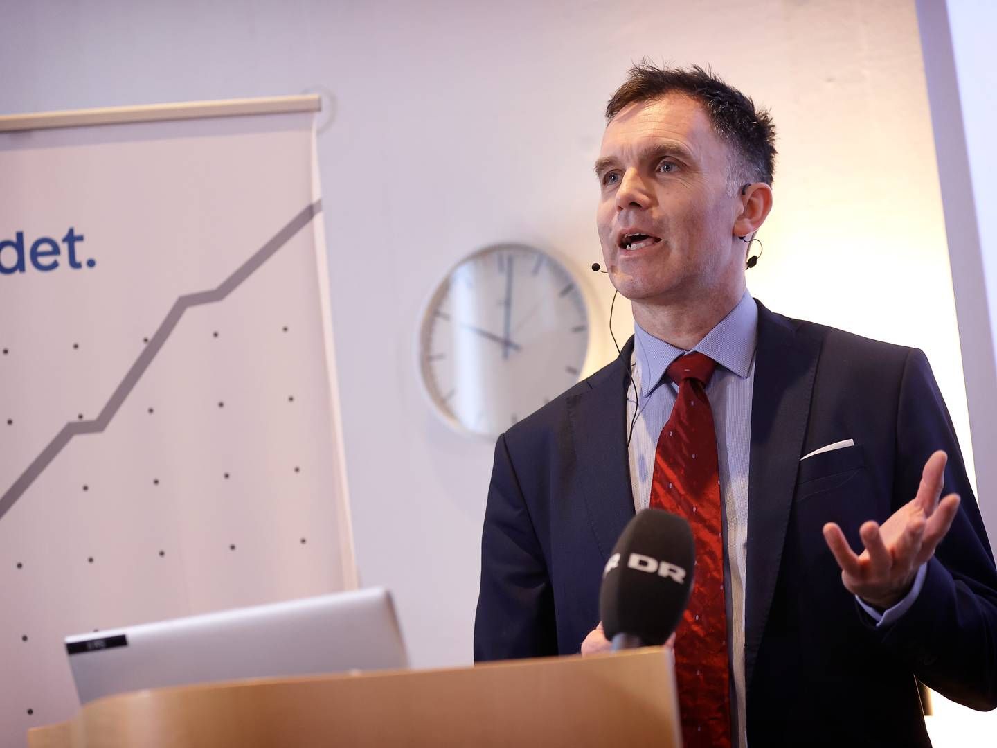 Klimarådets formand Peter Møllgaard siger, at nogle af Klimarådets analyser må bortprioriteres, med regeringens finanslov forslag om at skære rådets bevilling med næsten to tredjedel. | Foto: Jens Dresling