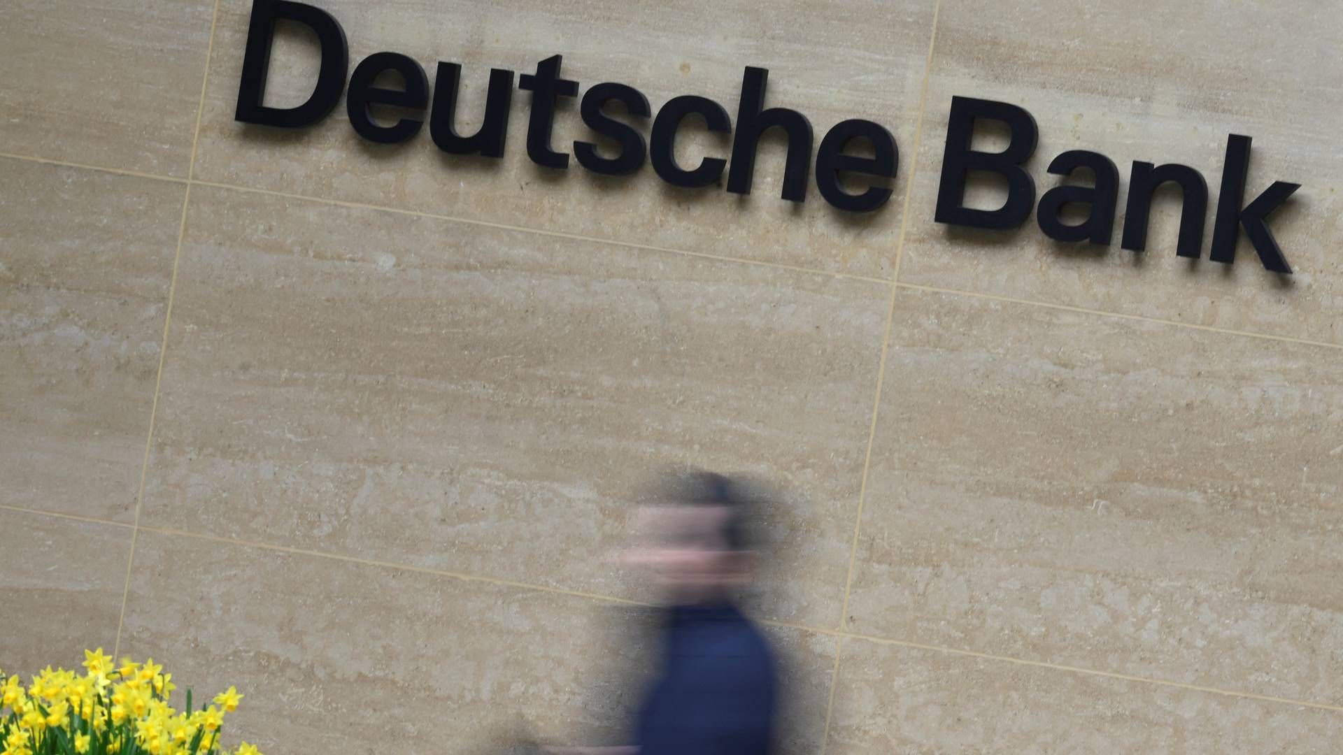 Deutsche Bank-aktien falder tungt fredag. | Foto: Toby Melville/Reuters/Ritzau Scanpix