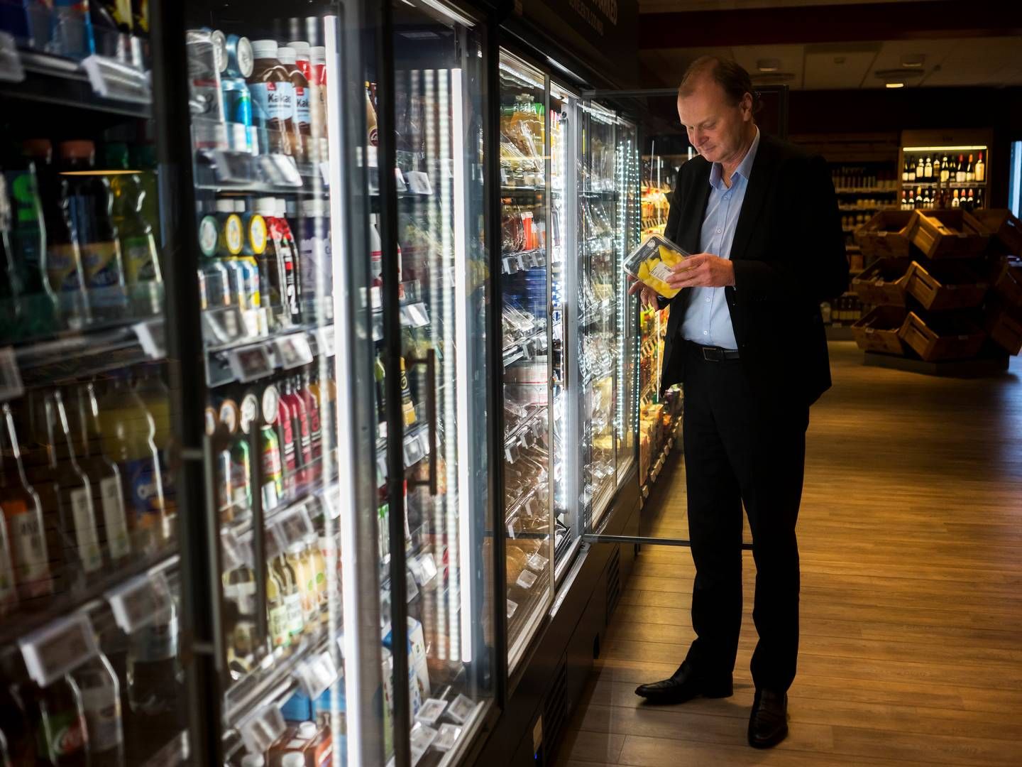 Til Finans fortæller Lass Bolander, at, at et af målene med Coops spareplan er at styrke de lokale butikker ude i landet gennem kæden Brugsen. | Foto: Stine Bidstrup
