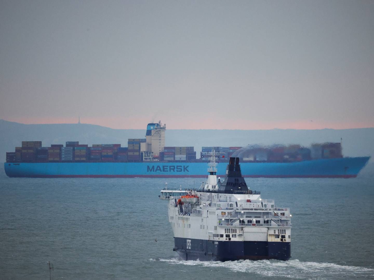 Et nyt politisk indgreb mod lav løn på færger i Den Engelske Kanal kan ifølge Danske Rederier inspirere andre lande til også at indføre deres egne krav til shippingselskaber. | Foto: John Sibley/Reuters/Ritzau Scanpix