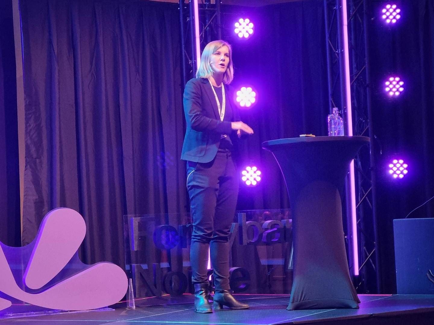 SNART NYHETER: Elisabeth Sæther sa på Fornybar Norges årskonferanse at havvind-utlysningen kommer i slutten av denne uka. | Foto: Linda Sandvik
