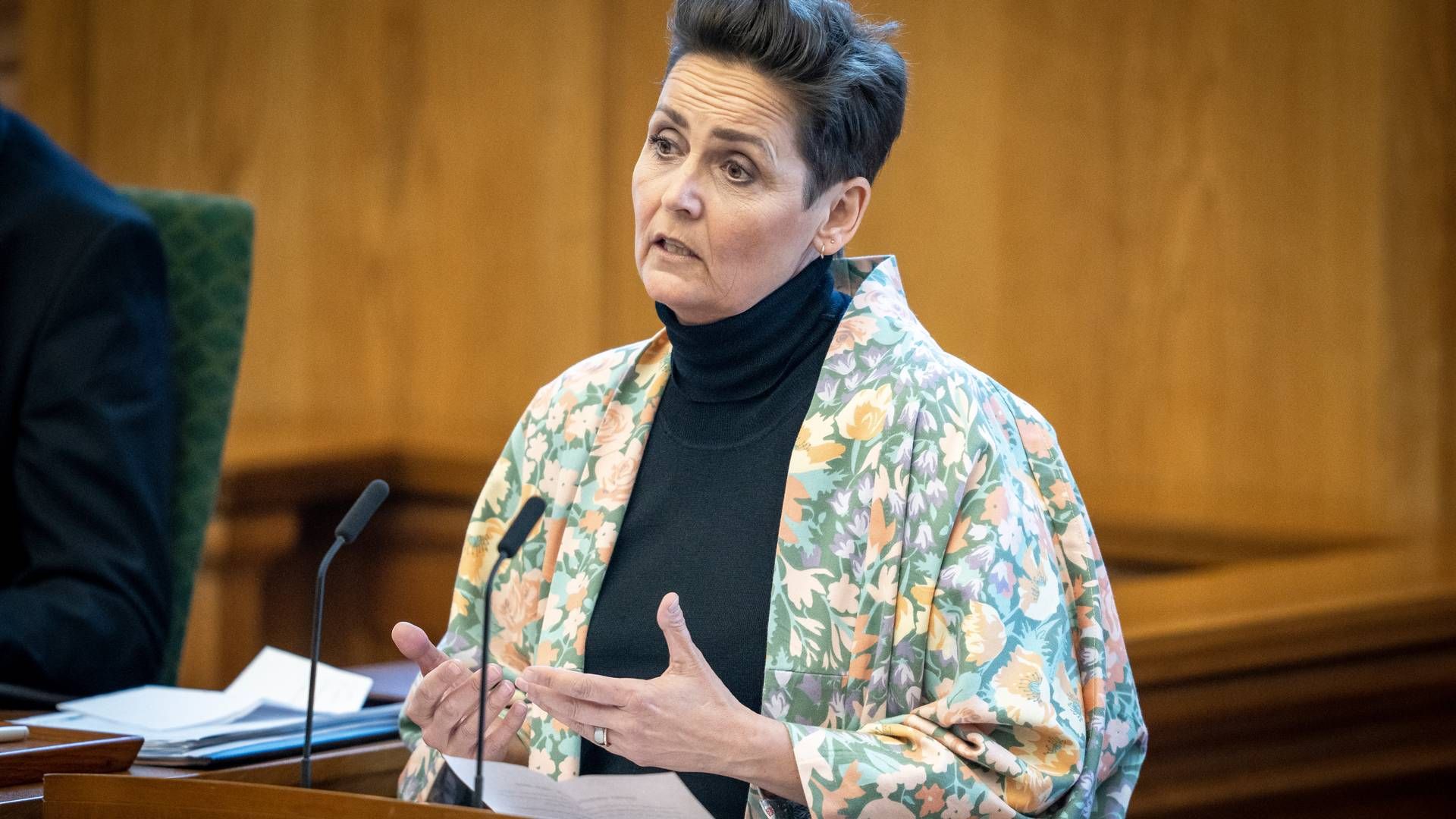 SF og formand Pia Olsen Dyhr lancerer lørdag på partiets landsmøde et nyt sundhedsudspil på 6 mia. kr. årligt, der skal ”genoprette” det danske sundhedsvæsen. | Foto: Mads Claus Rasmussen/Ritzau Scanpix