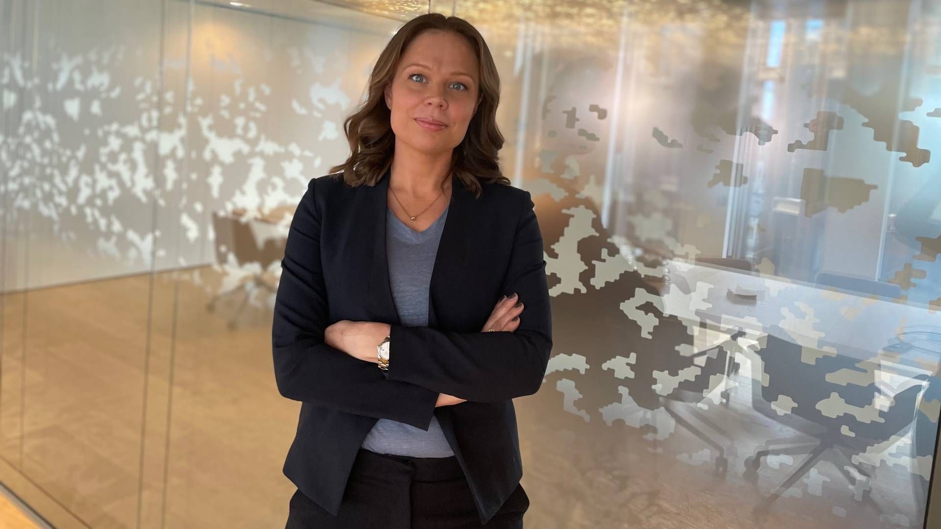NYTT KONTOR: Ragnhild Steigberg inne på ny-kontoret i Swedbank i Ruseløkkveien i Oslo. | Foto: Privat