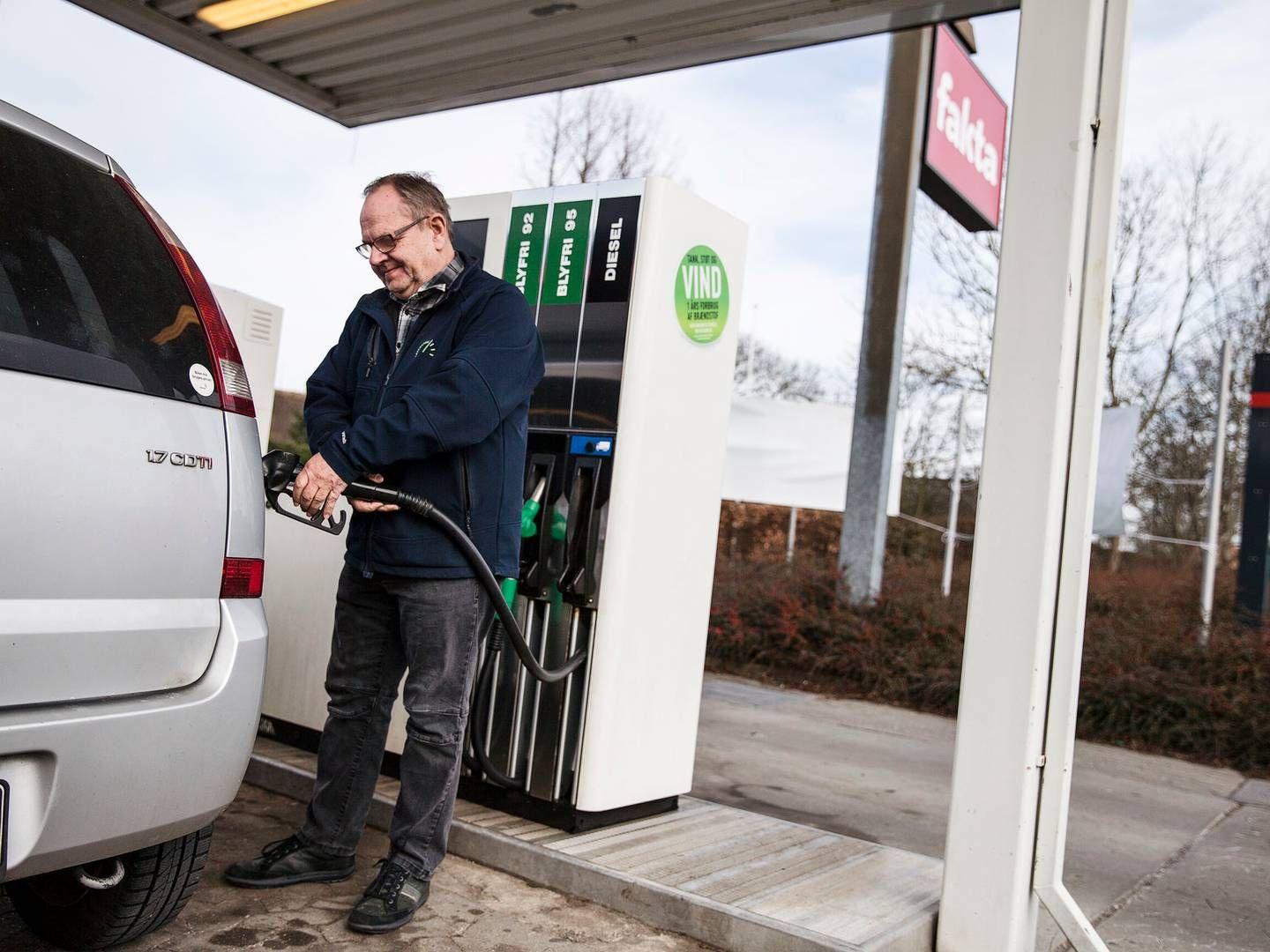 Mandag steg priserne på benzin og diesel med 20 øre per liter. | Foto: Niels Hougaard/Jyllands-Posten/Ritzau Scanpix