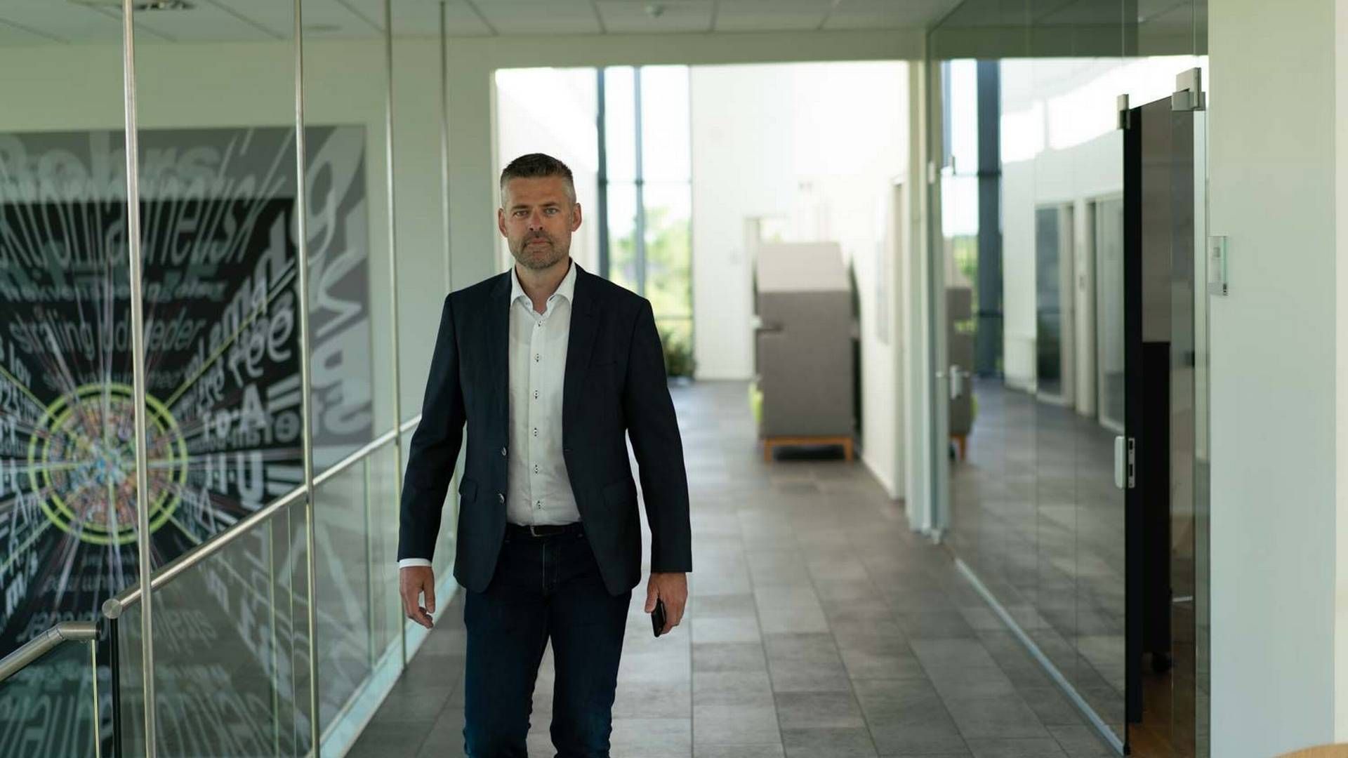 Jesper Skov Jørgensen, adm. direktør, aner en konsolidering i it-konsulentbranchen, og med en kapitalfond i ryggen, er han klar til opkøb. | Foto: Pr