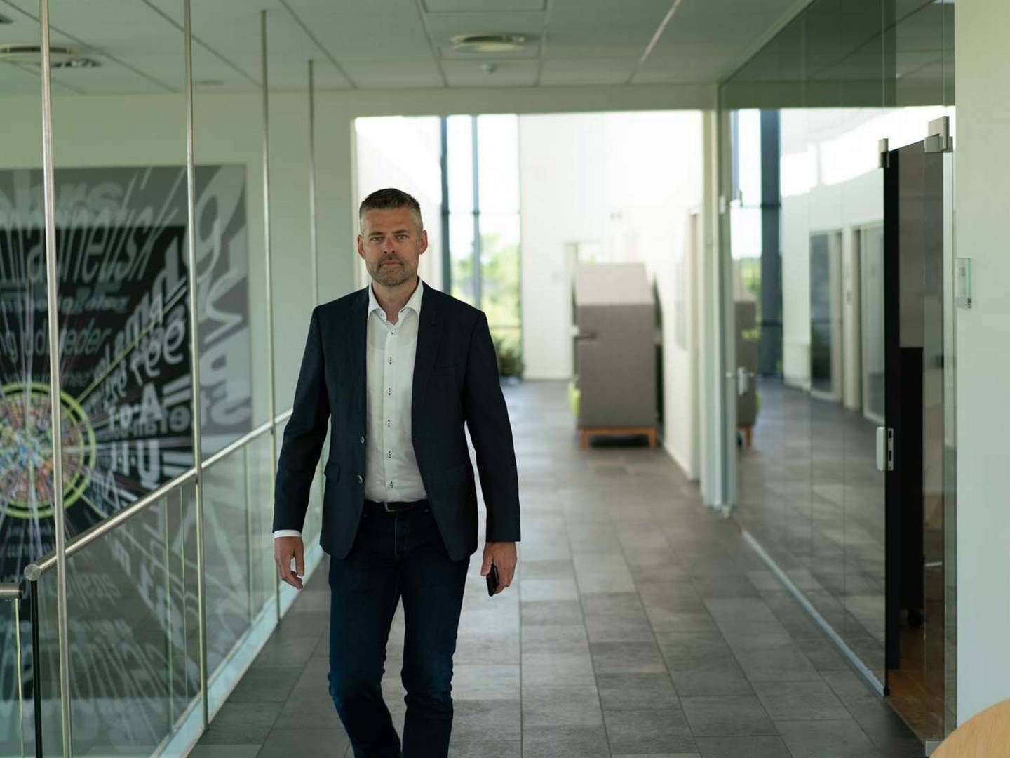 Jesper Skov Jørgensen, adm. direktør, aner en konsolidering i it-konsulentbranchen, og med en kapitalfond i ryggen, er han klar til opkøb. | Foto: Pr