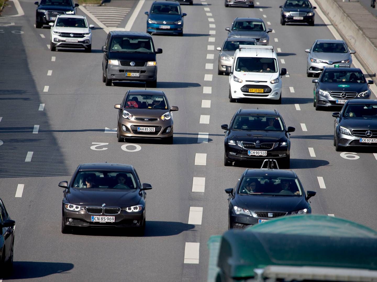 Udover en sænkelse af hastigheden på motorvejene, ønsker borgmestrene også en maksimal fartgrænse på 50 kilometer i timen på øvrige veje. | Foto: Finn Frandsen/Ritzau Scanpix