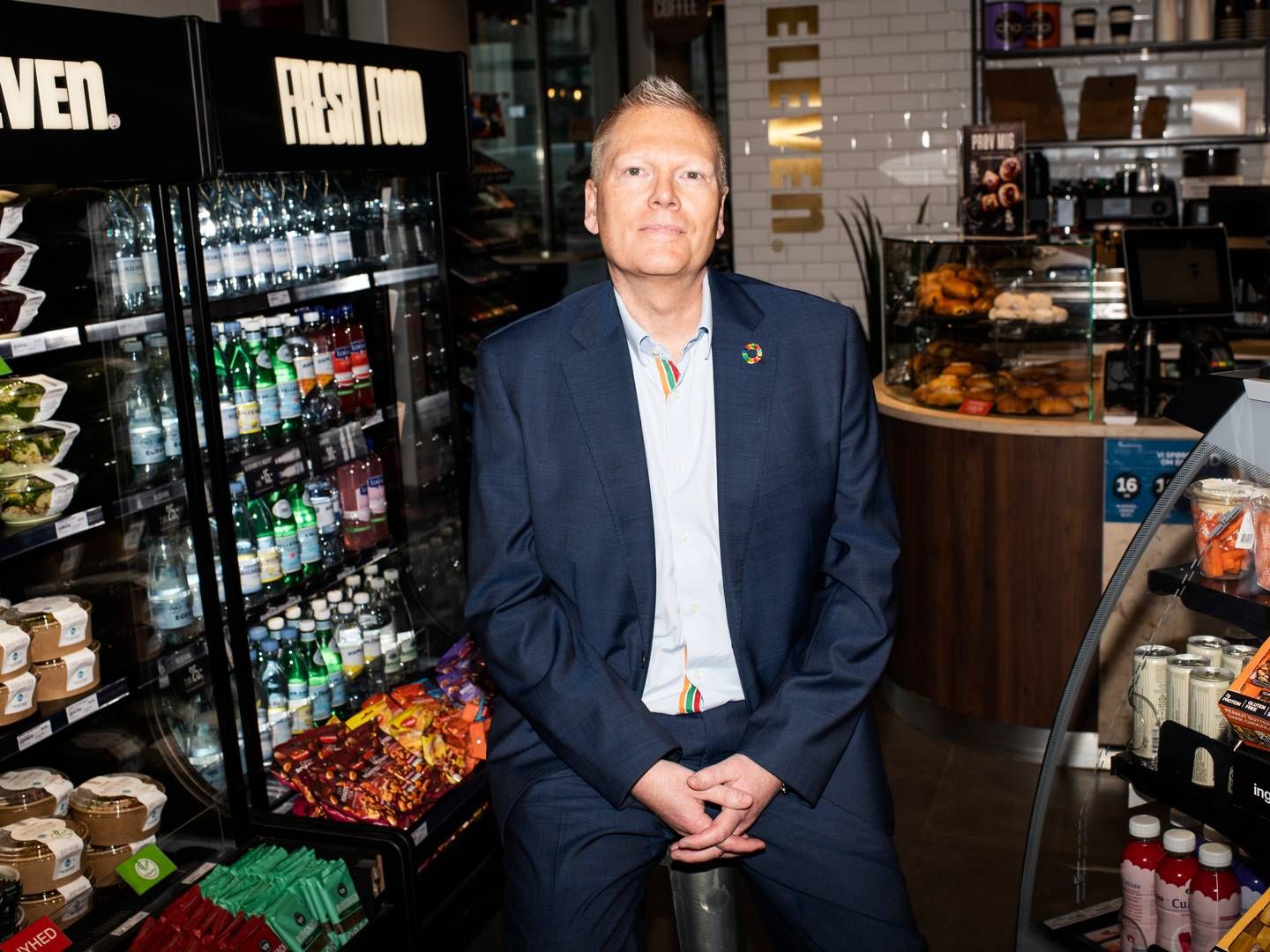 Ifølge Jesper Østergaard, adm. direktør i Reitan Convenience Danmark, oplever man i kæden, at mange kunder gerne vil handle bæredygtigt. | Foto: Gregers Tycho