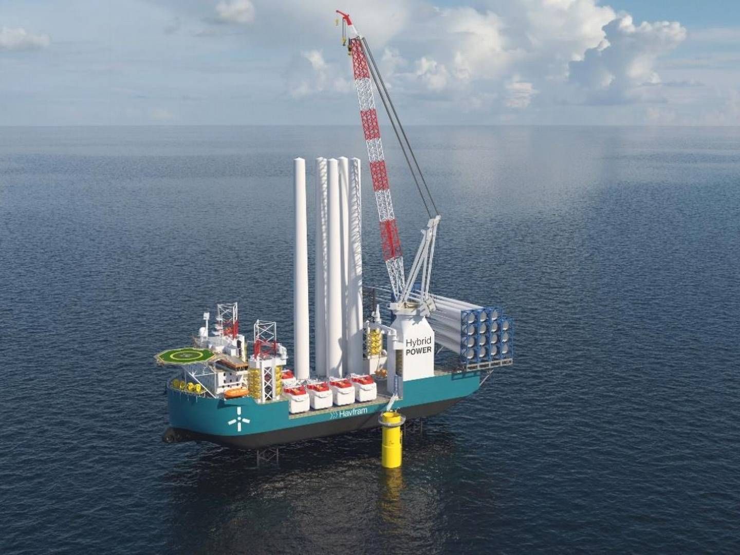 More than 100 wind turbines will be installed in the German offshore wind farm Nordseecluster. | Photo: Havfram