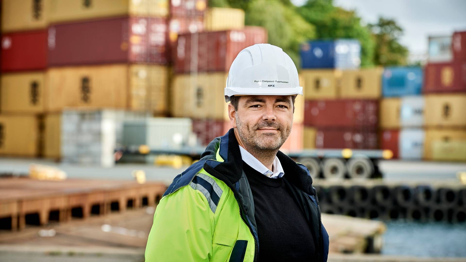 ADP-topchef Rune D. Rasmussen vil have myndighedsgodkendelsen på plads, før han tør juble over udsigten til en havneudvidelse i Fredericia. | Foto: PR / ADP