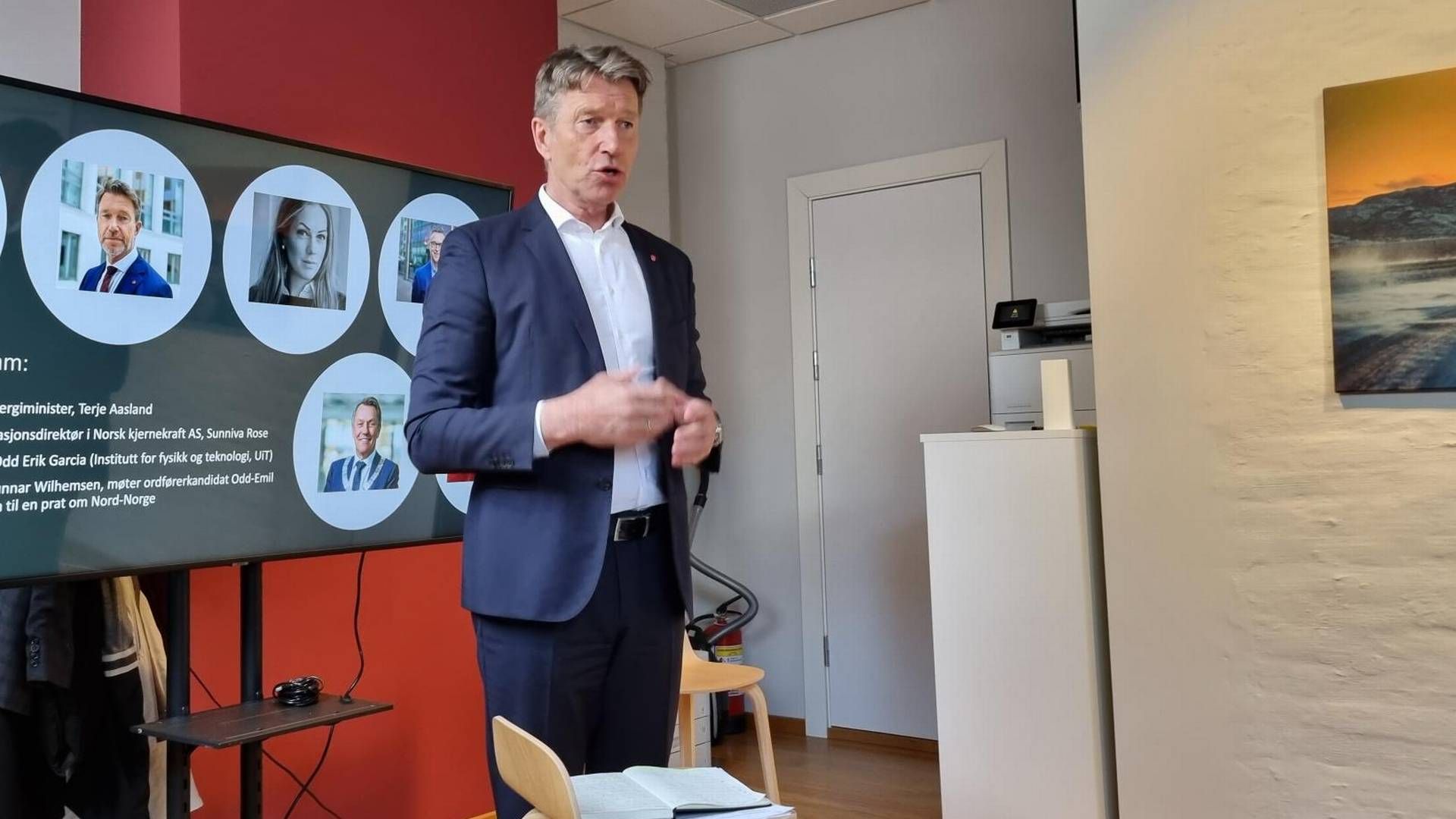 NETT I TIDE: Aasland skal legge frem en handlingsplan basert på strømnettutvalget om kort tid. I tillegg skal de komme med nye kriterier for tilknytning til nett. | Foto: Linda Sandvik