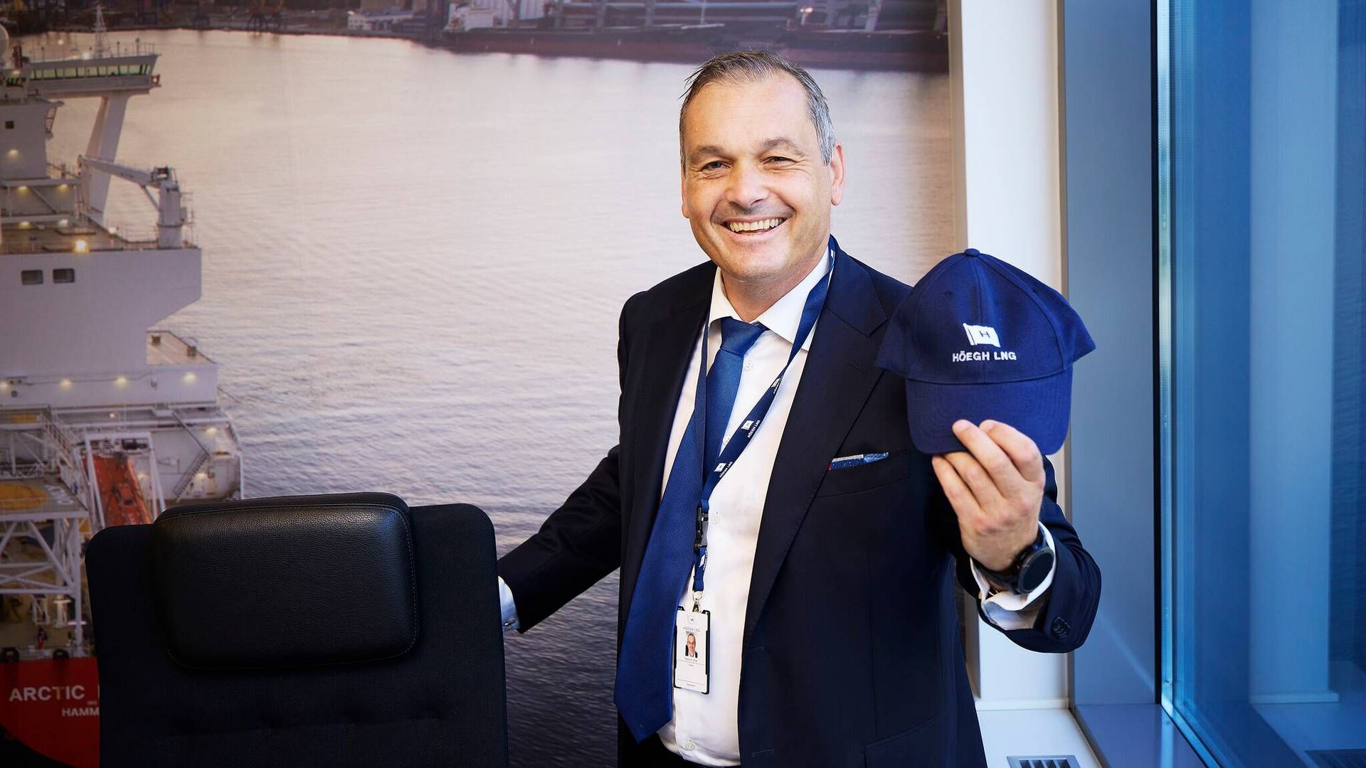 FORNØYD: Erik Nyheim, administrerende direktør i Höegh LNG. Her fra da han tok over som toppsjef i fjor sommer. | Foto: Höeg LNG