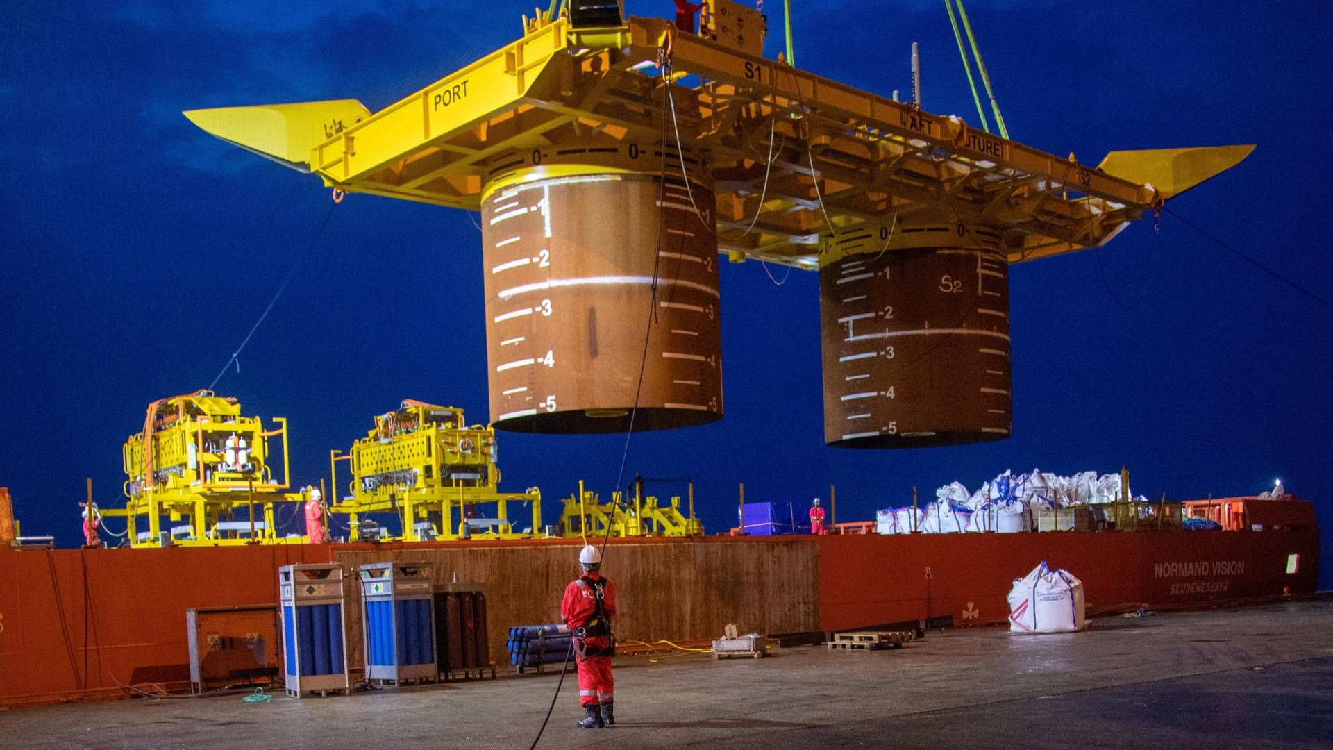 Bauge brønnramme hentet av Ocean Installer hos Randaberg Industries. | Foto: Ørjan Richardsen / Equinor