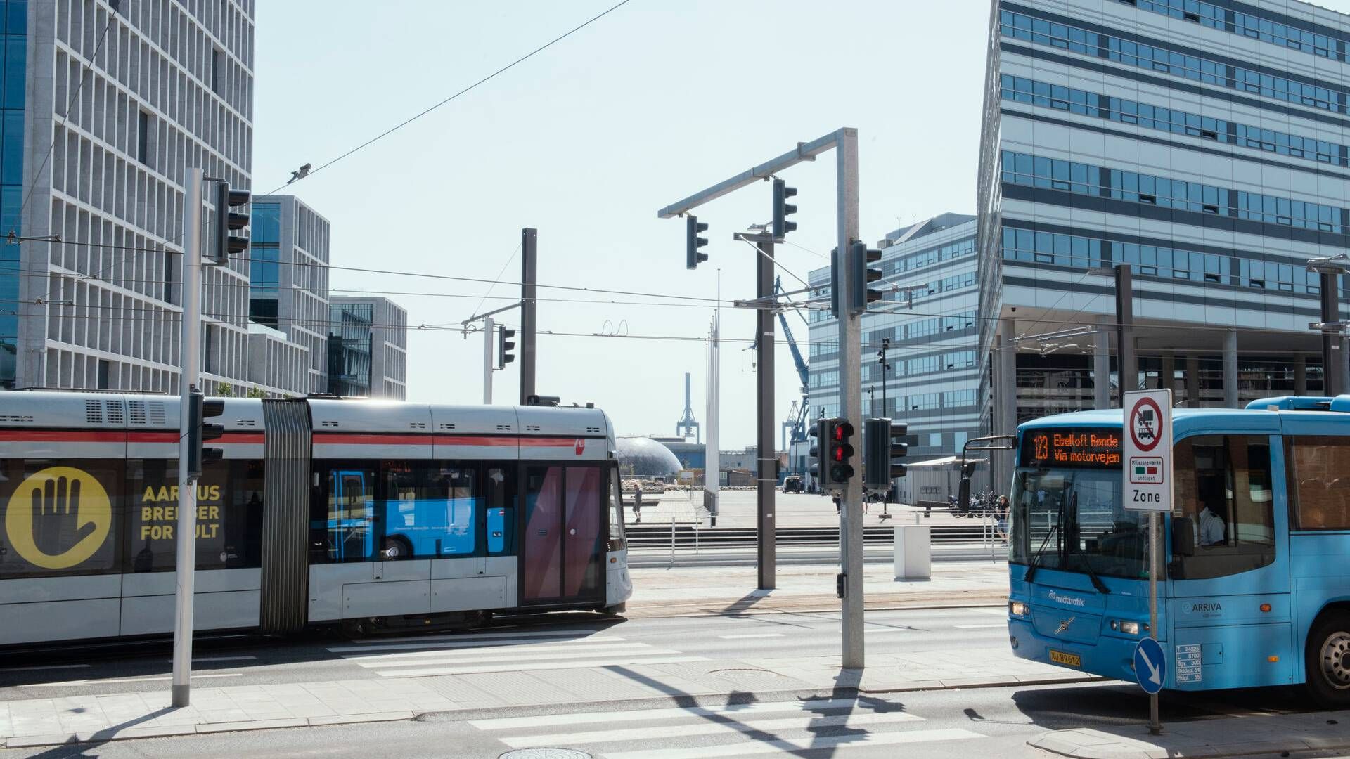 Et anlægsoverslag for BRT-linje i Aarhus lyder på over 1 mia. kr. Kommunen har afsat knap 300 mio. kr. til projektet. | Foto: Lau-Nielsen Morten/Ritzau Scanpix