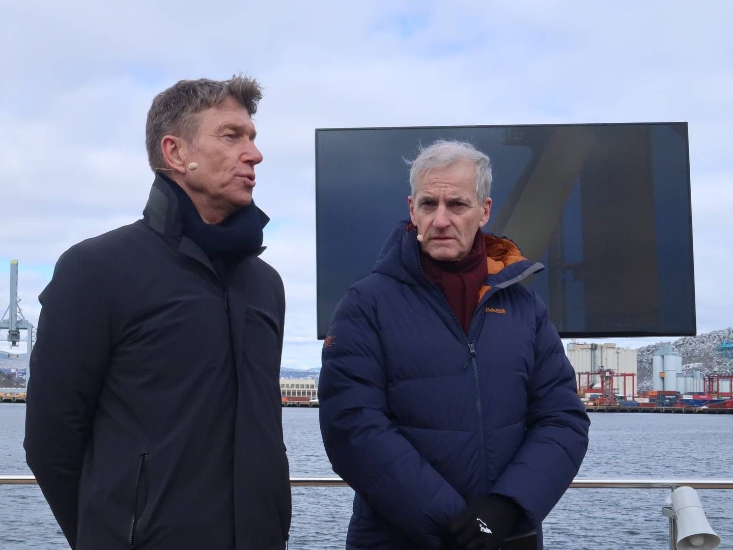 NY HANDLINGSPLAN: Fra regjeringen, her ved statsminister Jonas Gahr Støre (Ap) og olje- og energiminister Terje Aasland (Ap). | Foto: Anders Lie Brenna
