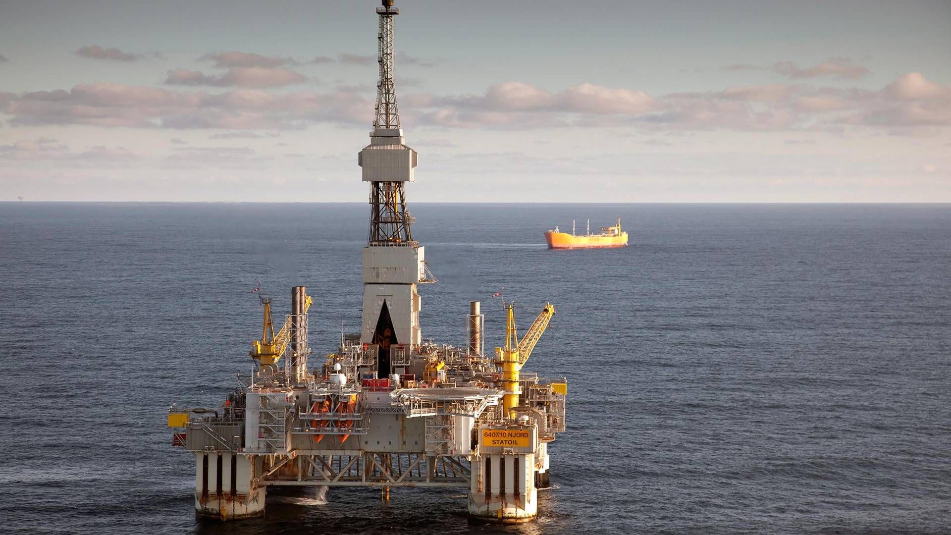 Mandag oppstod en oljelekkasje fra Njord A platformen. | Foto: Oljedirektoratet