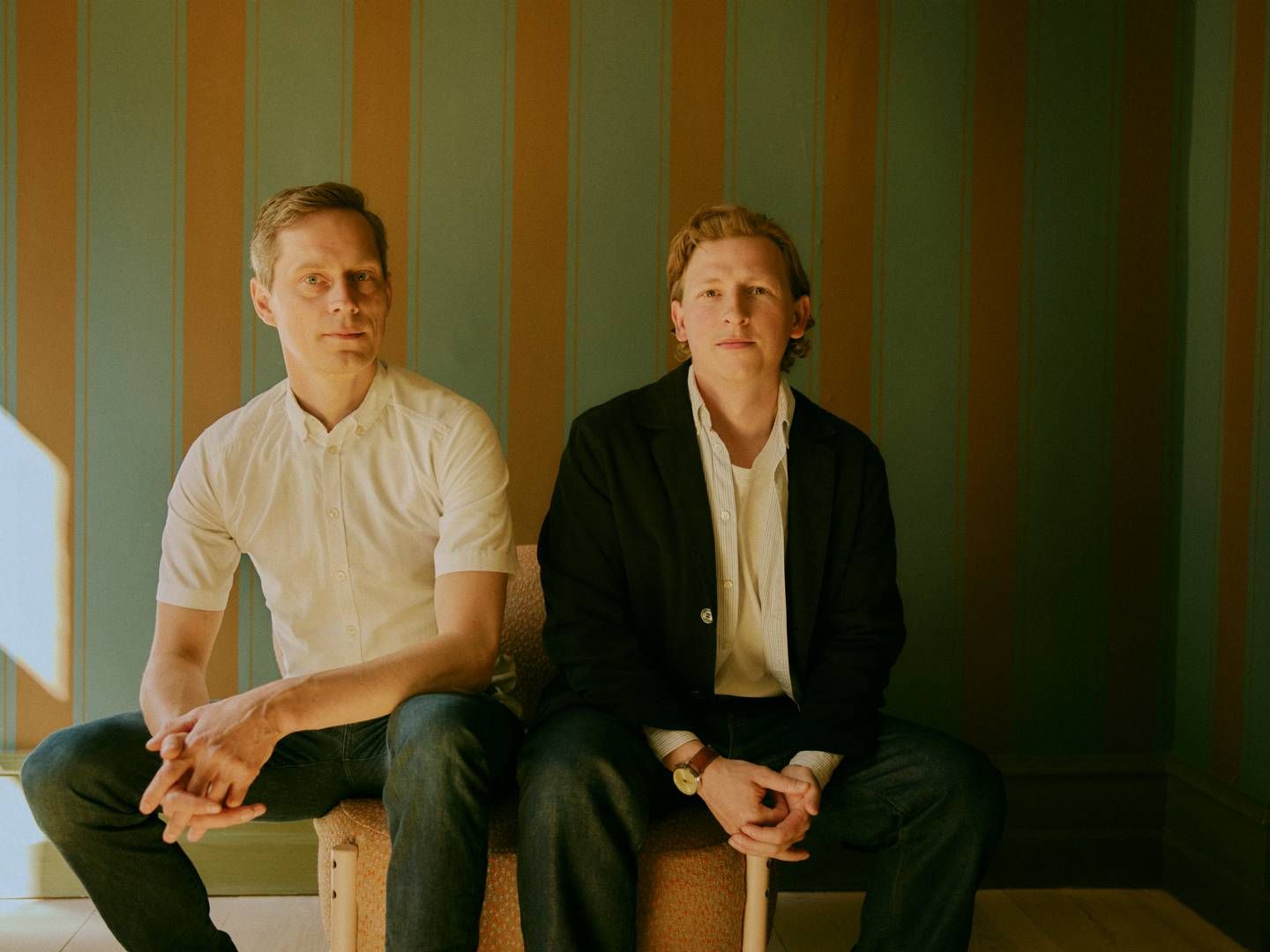 Folkene bag den danske fintech-fokuserede venturefond Upfin, ledende partner Johan Lorenzen (tv.) og investeringschef Oliver Sjöstedt. Fonden har lavet sin femte investering | Foto: Upfin / Pr