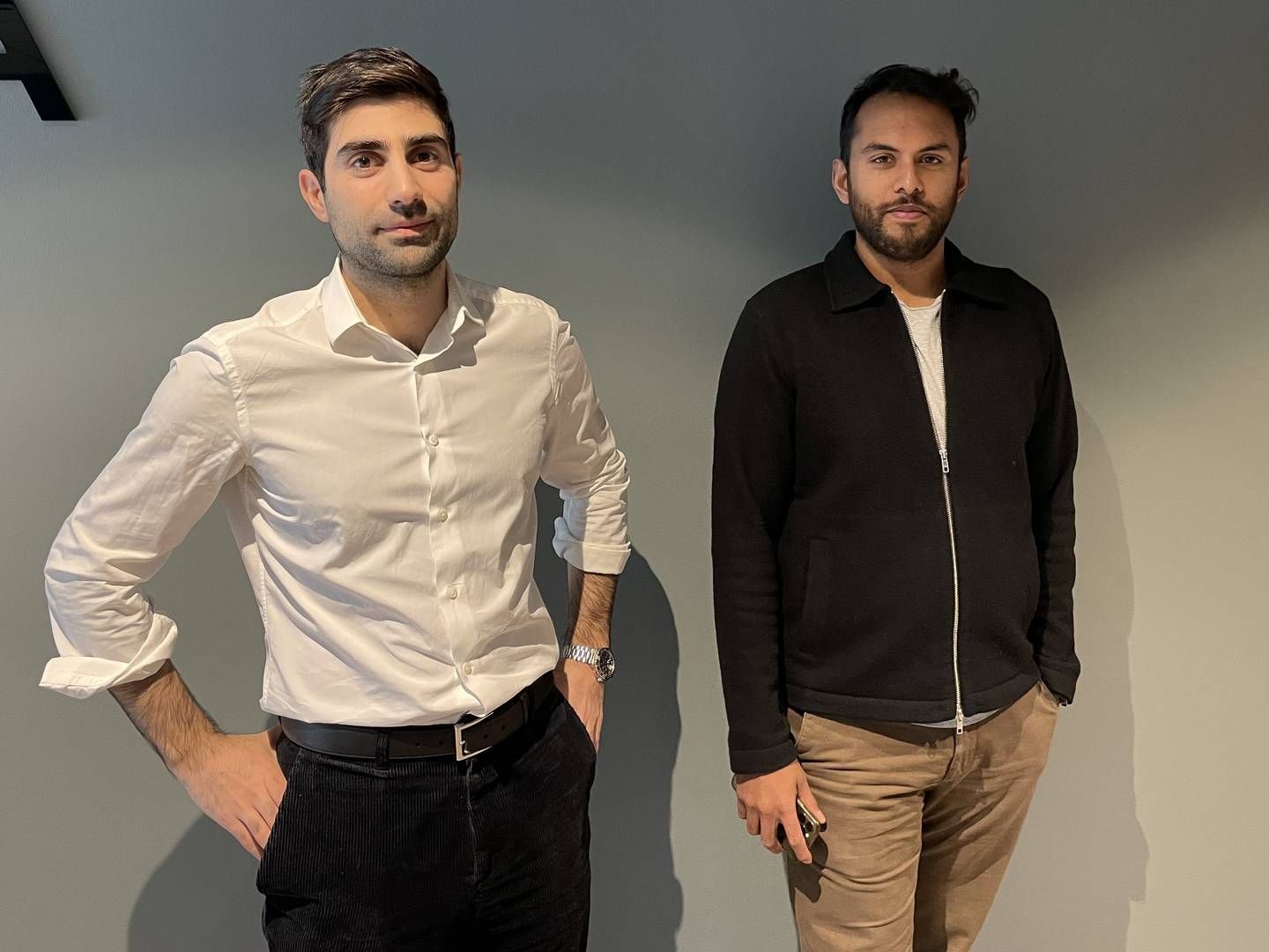 LEGAL TECH-GRÜNDERE: Rony Solaiman (t.h.) og Olav Akrawi står bak Caplist. | Foto: Aleksander Losnegård / AdvokatWatch