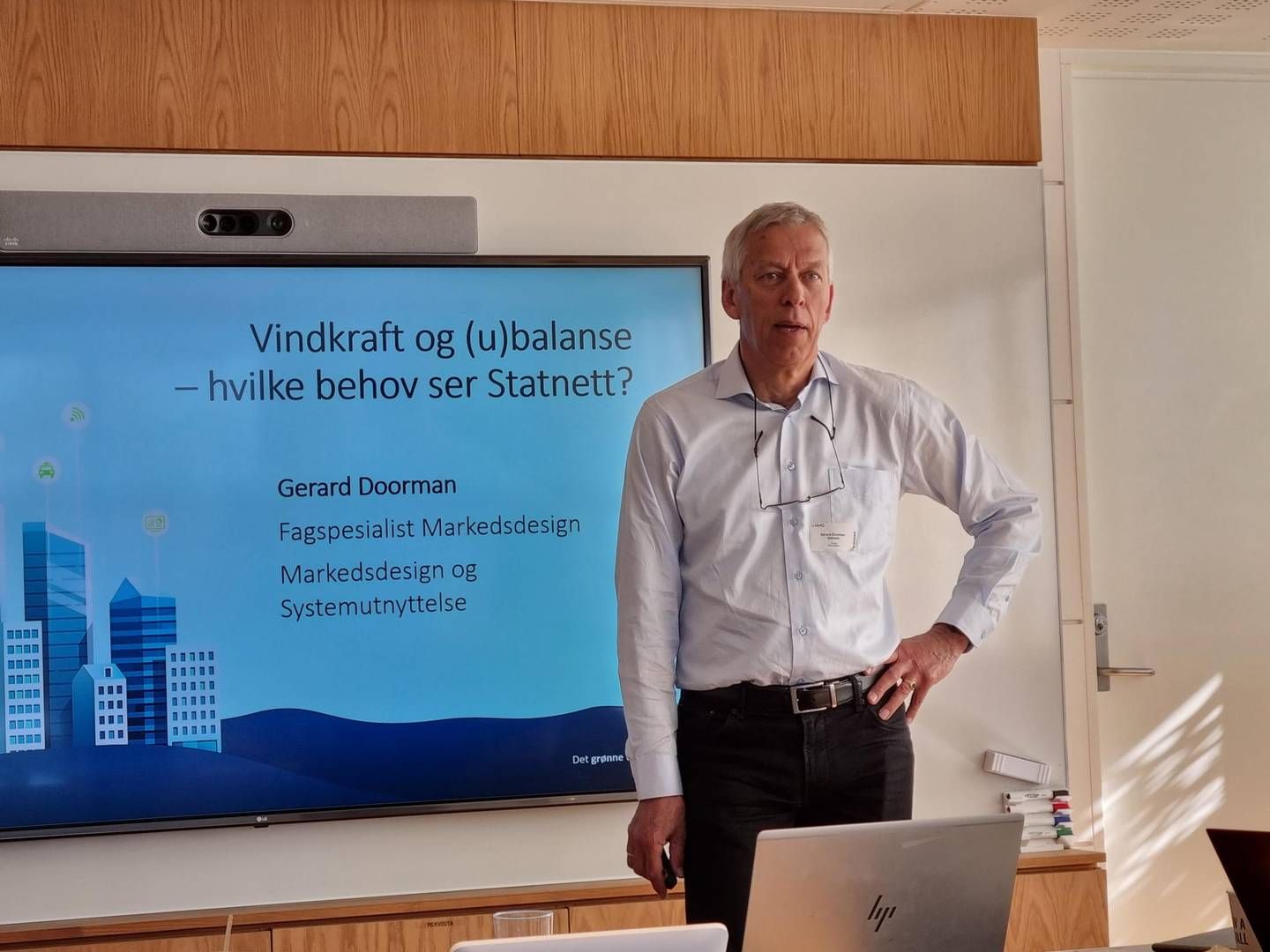 Gerard Doorman i Statnett vil ha flere vindkraftaktører på balansemarkedet. | Foto: Linda Sandvik