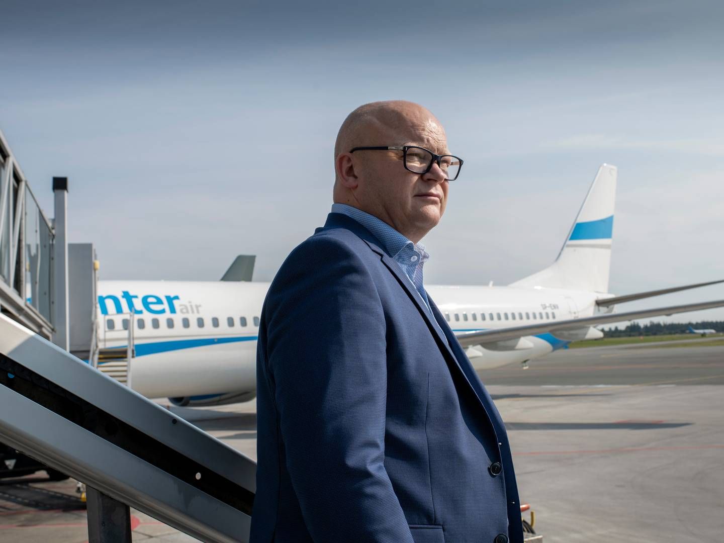 "Maersk Air Cargo er nok den største operatør, vi kunne forestille os at få ind på matriklen, men der er flere store på vej," lyder det fra Jan Hessellund, adm. direktør i Billund Lufthavn. | Foto: Joachim Ladefoged/Ritzau Scanpix