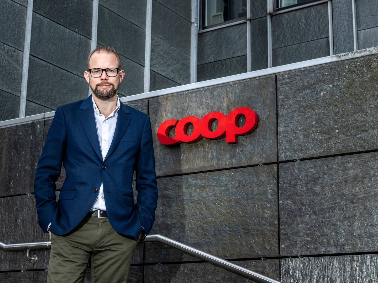 Med til at sikre Coop og adm. direktør Kræn Østergård Nielsen mod et endnu større underskud har været salg af ejendomme for samlet set 1,15 mia. kr. i løbet af det seneste år. | Foto: Steven Biccard/Coop/PR