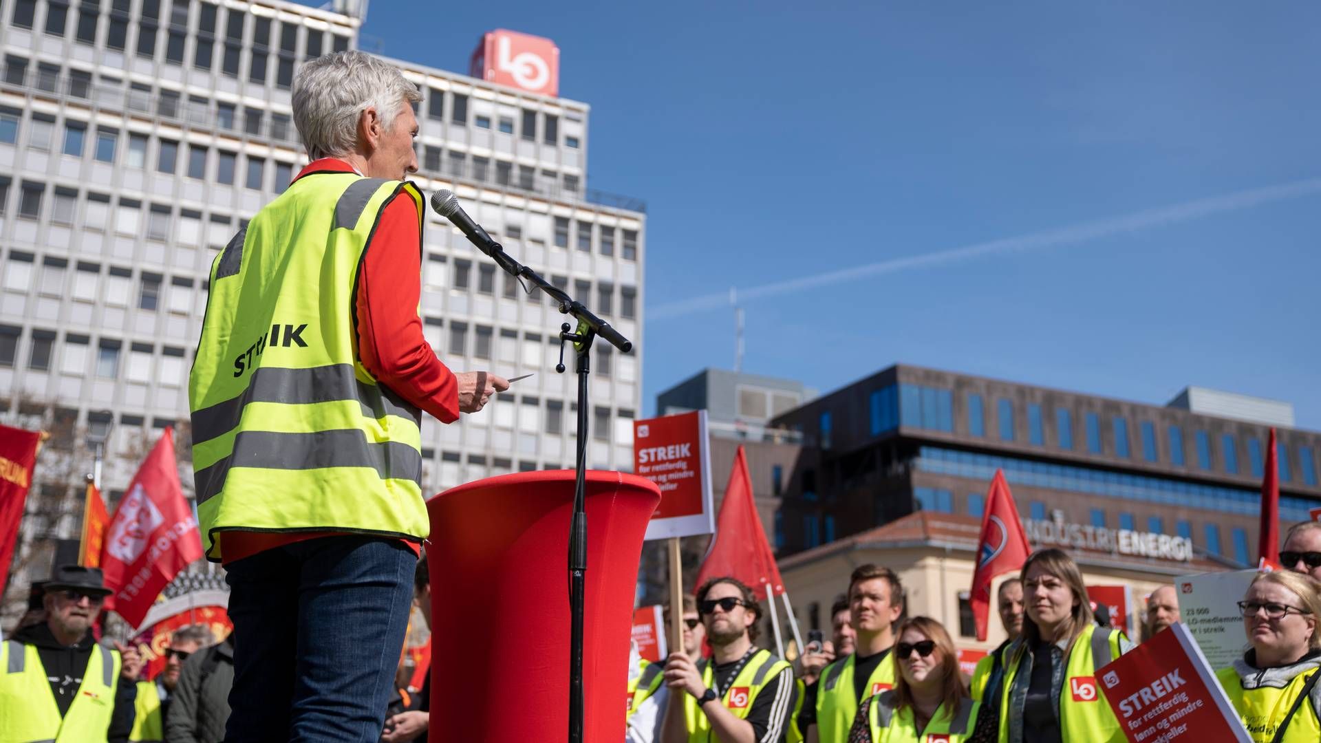 Nesten 25.000 arbeidstakere har vært i streik siden mandag. | Foto: Lars Thomas Nordby / NTB