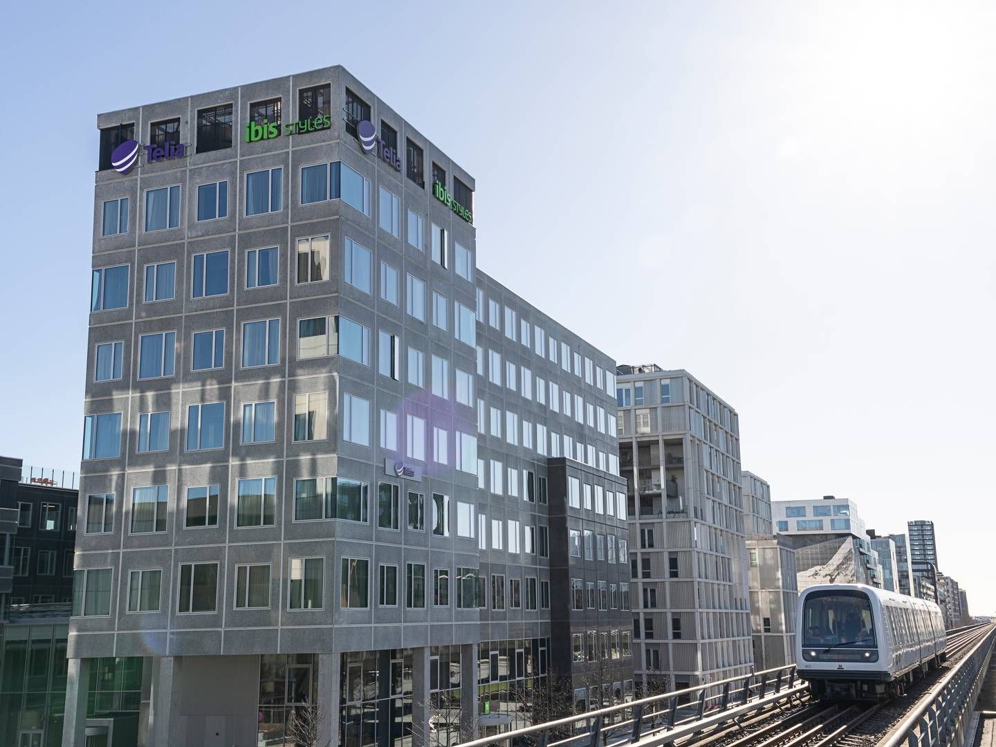 Telias nye domicil i Ørestaden får Norlys-skilte på facaden næste år. | Foto: Telia/pr