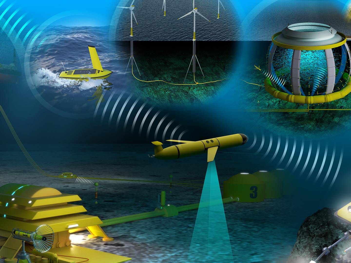 Illustrasjonbilde brukt for havteknologistudier på Høgskolen på Vestlandet. Der kan man blant annen spesialisere seg innen petroleumsretta undervassteknologi. | Foto: GCE Ocean Technology