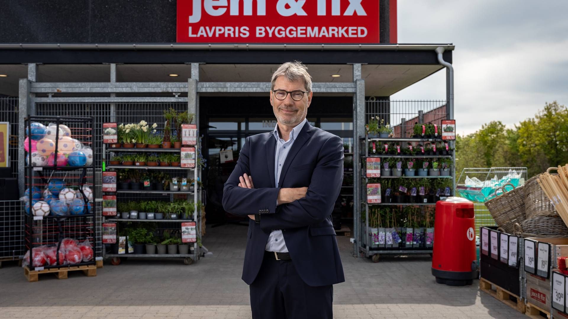 Claus Petersen har været adm. direktør i Jem & Fix siden 2017. Lavpriskæden er ejet af Harald Nyborg-koncernen. | Foto: Alex Kristensen/axk/pr