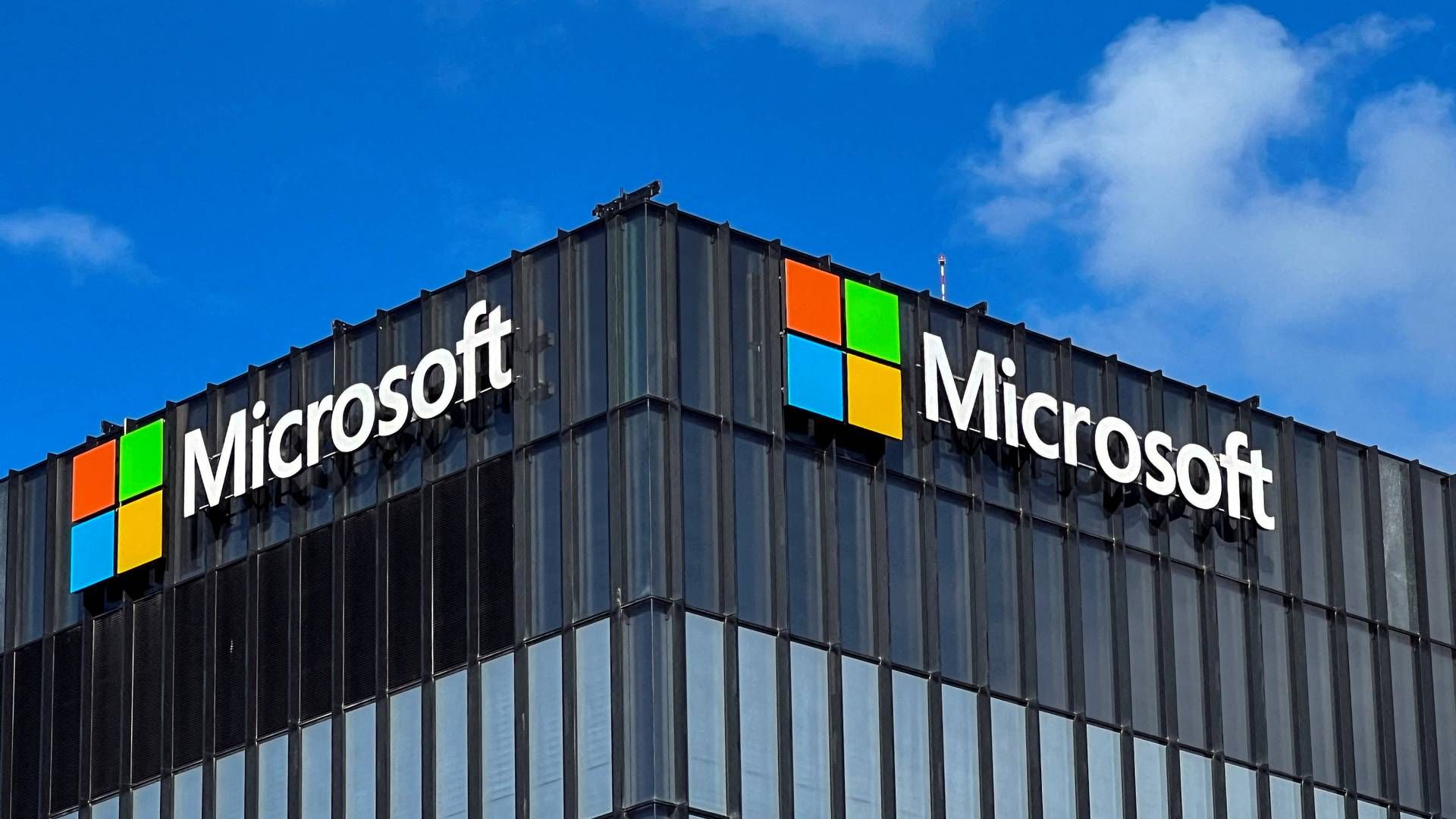 Microsoft har i første kvartal landet en omsætning på knap 53 milliarder dollar - omkring 360 milliarder kroner. | Foto: Rami Amichay/Reuters/Ritzau Scanpix