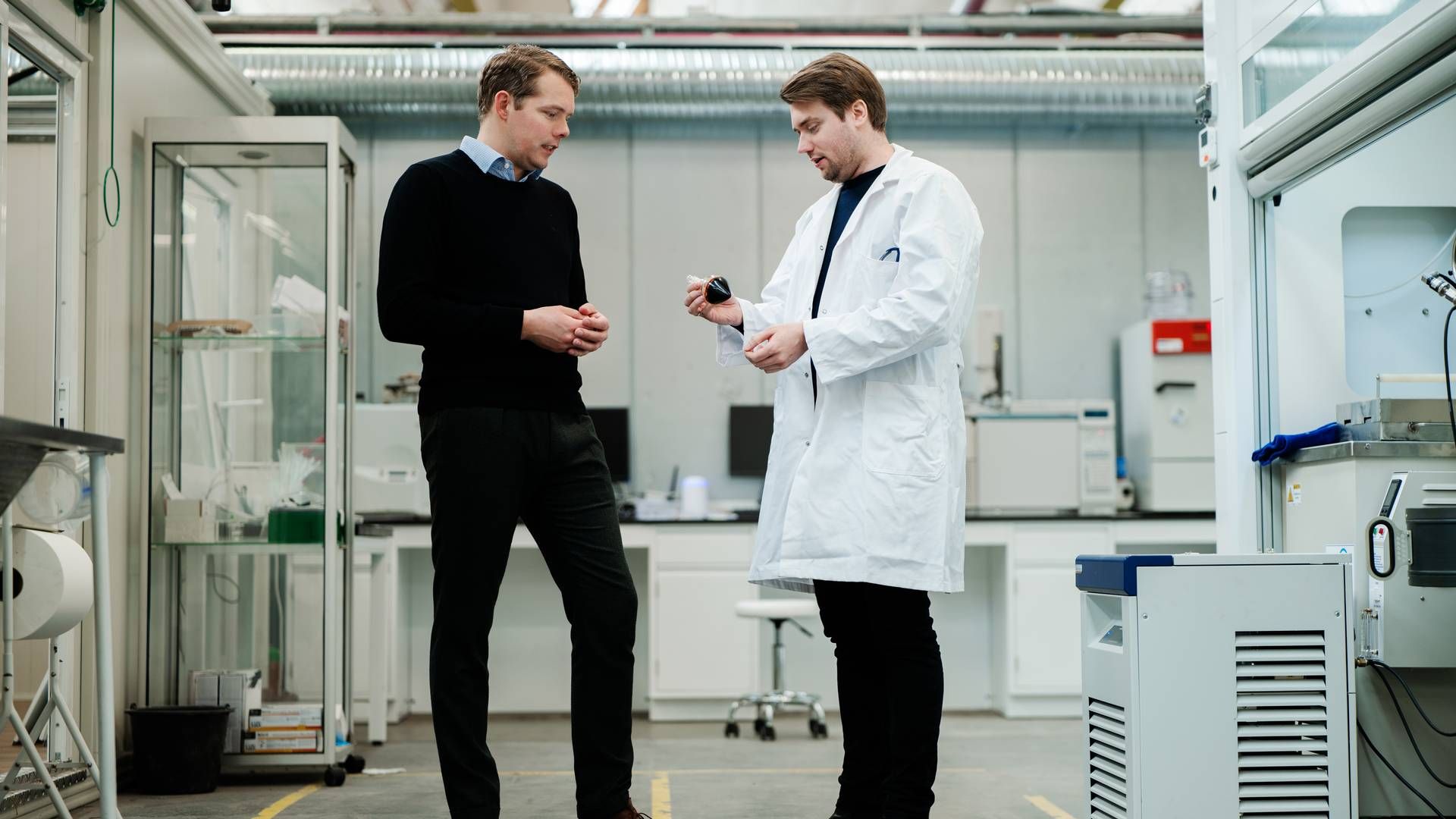 While Anders B. Kristoffersen (left) has a background in shipping, Joachim B. Nielsen (right) has previously done scientific research. | Photo: PR / Kvasir Technologies / Emil Frej Hansen