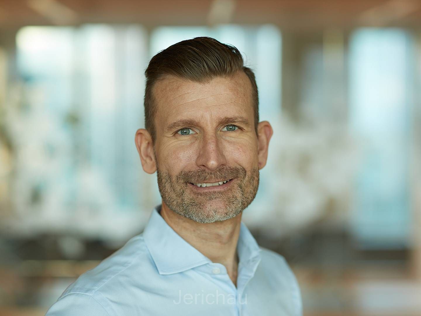 Tobias Brun-Falkencrone, chef for branding og kommunikation i Simcorp., har bygget kommunikationsafdelingen i teknologivirksomheden op. | Foto: Simcorp / PR