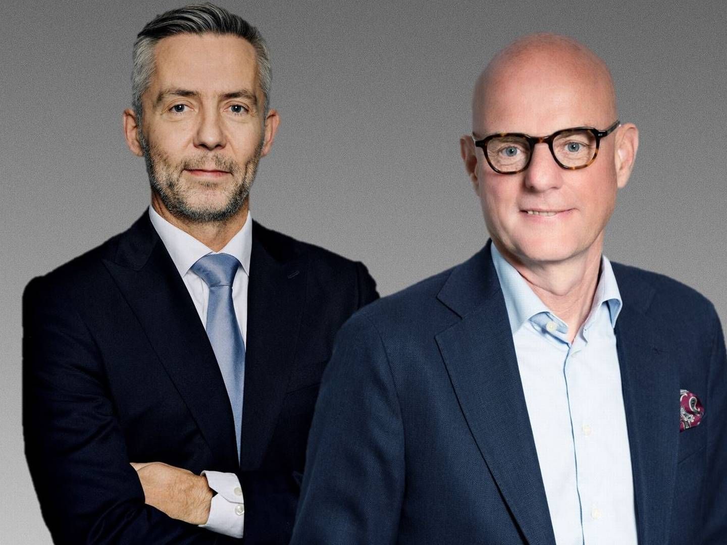 NNIT's topledelse består af finansdirektør Carsten Ringius og adm. direktør Pär Fors. | Foto: Pr / Thomas Funch