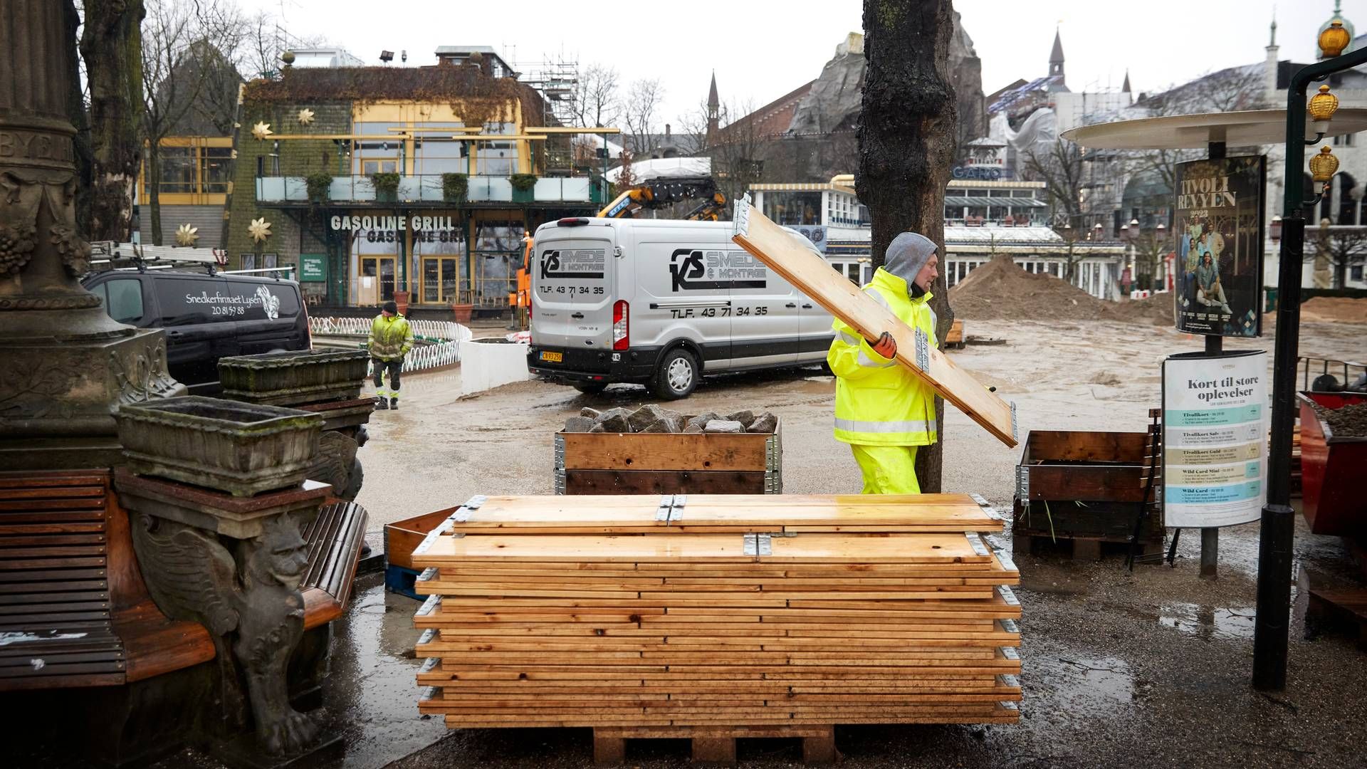 Klargøring til sæsonen, der begyndte lige op til påskeugen. | Foto: Jens Dresling