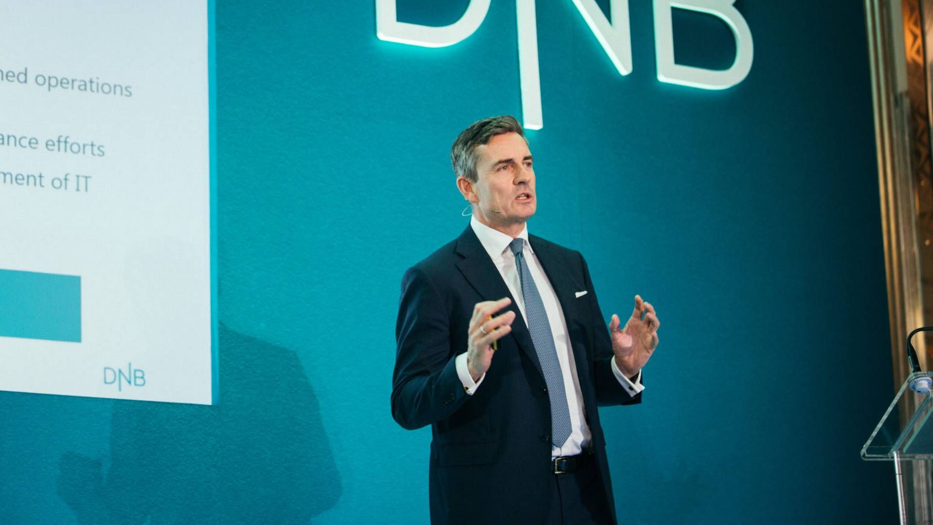 I VEKST: – Vi har 35 prosent markedsandel i SMB-markedet og ønsker å styrke den posisjonen, både den fysiske og digitale betjeningen av dette segmentet, sier konserndirektør Corporate Banking, Harald Serck-Hanssen, i DNB.