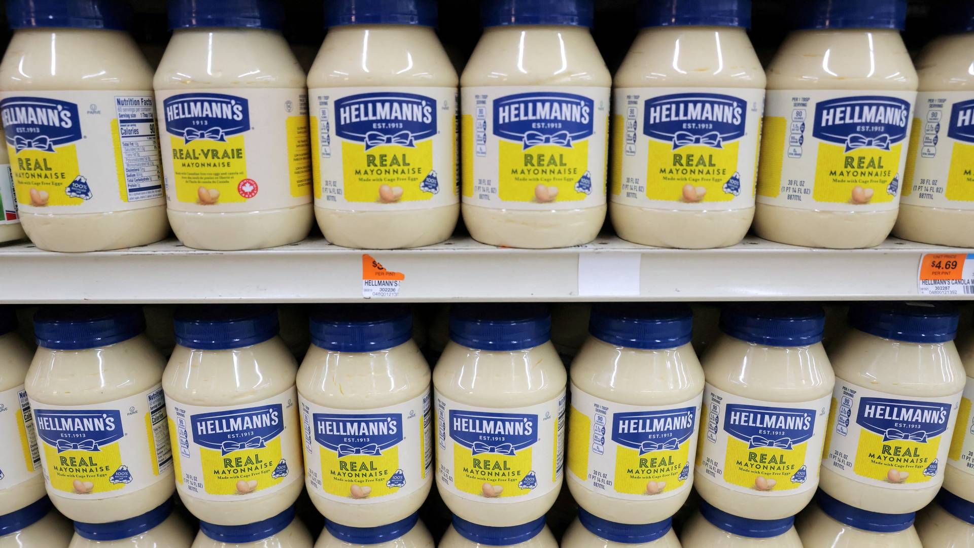 Unilever står blandt andet bag Helmann's. | Foto: Andrew Kelly/Reuters/Ritzau Scanpix