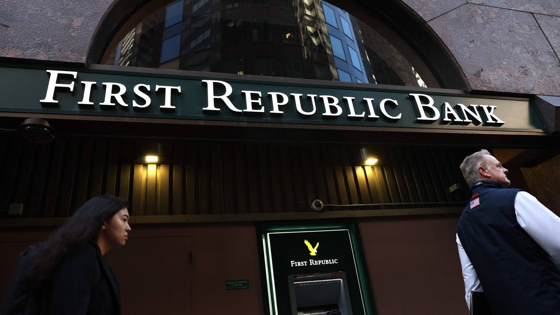 Aktien i den amerikanske First Republic Bank er faldet med næsten 80 pct. i den seneste uge. | Foto: Justin Sullivan/AFP/Ritzau Scanpix