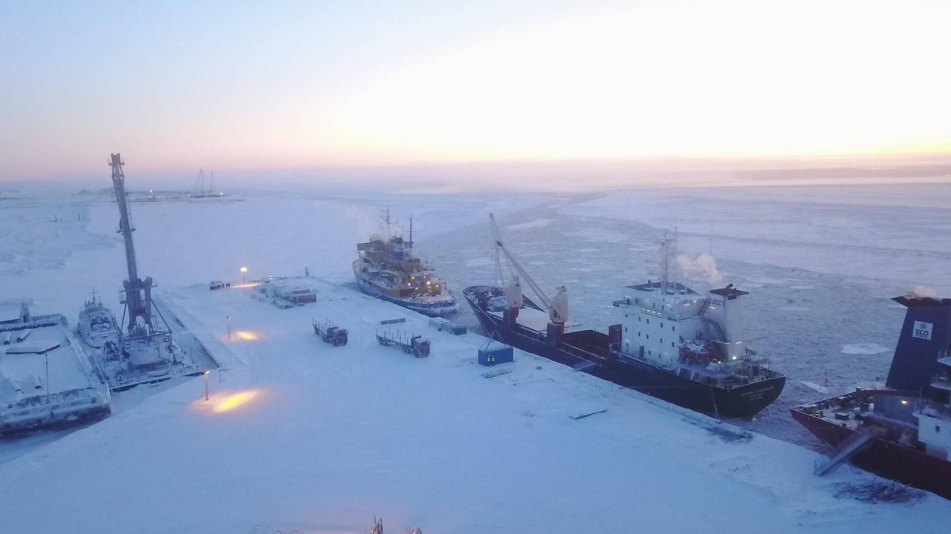 LNG: Her på Gydan-halvøya i Russland bygger Novatek et stort LNG-anlegg. Snart står anlegget klart til bruk, etter tre års byggetid. | Foto: Novatek