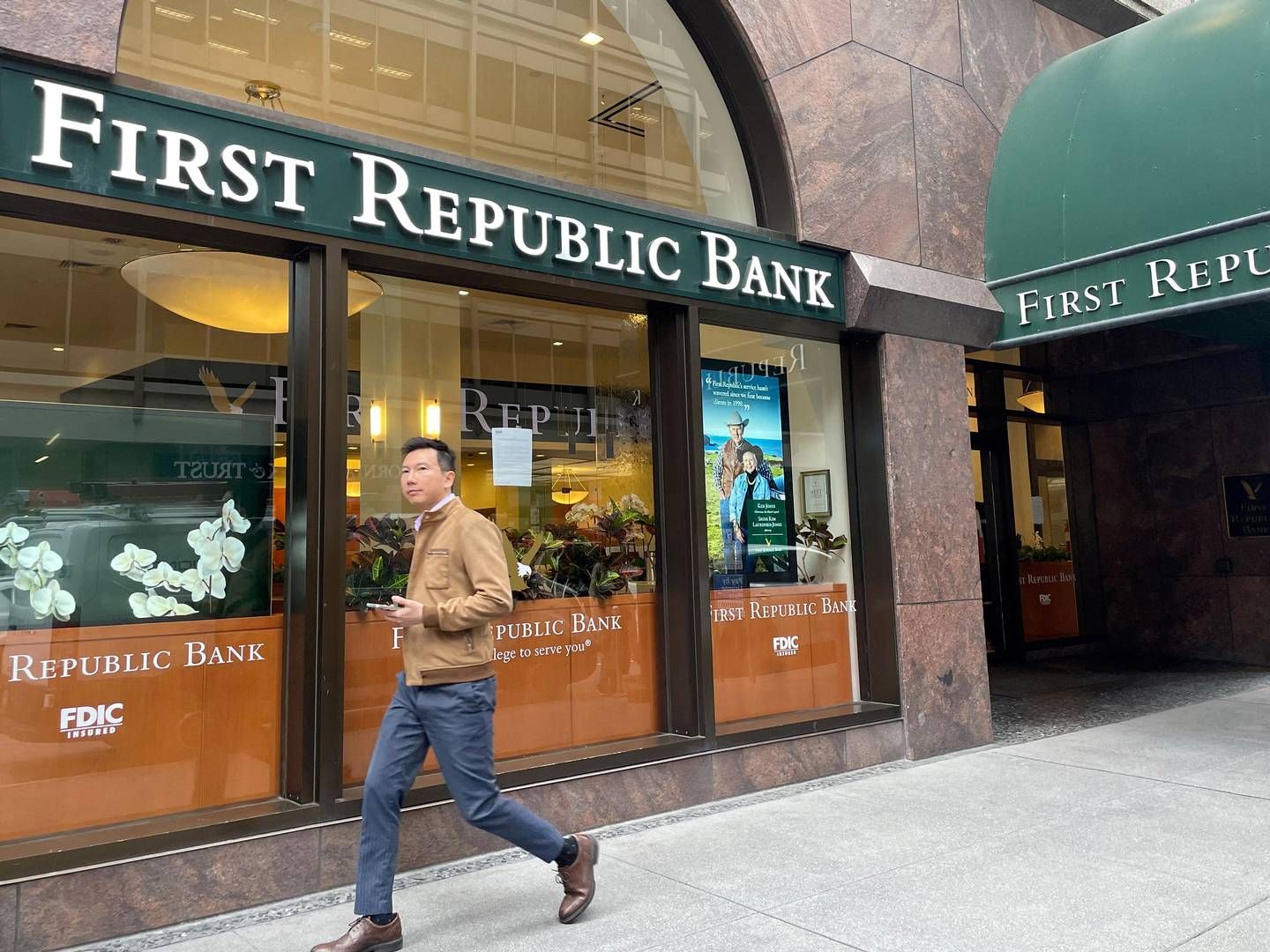 First Republic Bank er for nu sidste skud på stammen af de amerikanske regionalbanker, som i løbet af 2023 er bukket under. | Foto: Hyunjoo Jin
