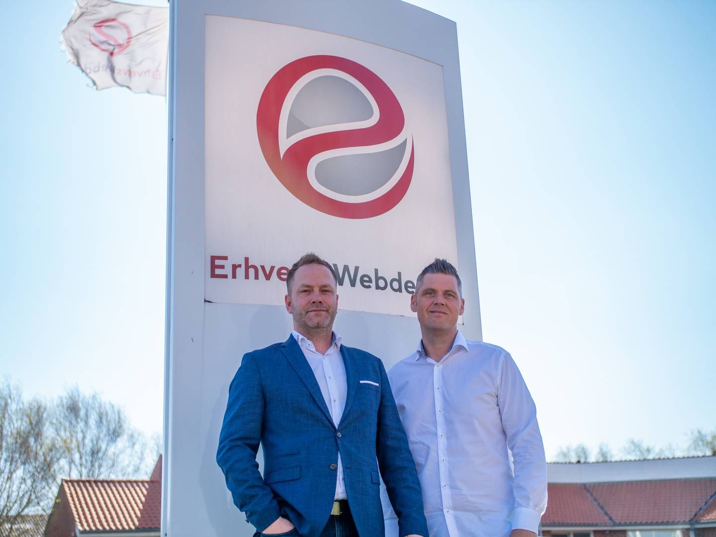 De to stiftere af Erhvervs Webdesign med hovedkontor i Esbjerg, Klaus Bisgaard tv. og Thomas Jensen, får kapitalfond i ejerkredsen. | Foto: Erhvervswebdesign