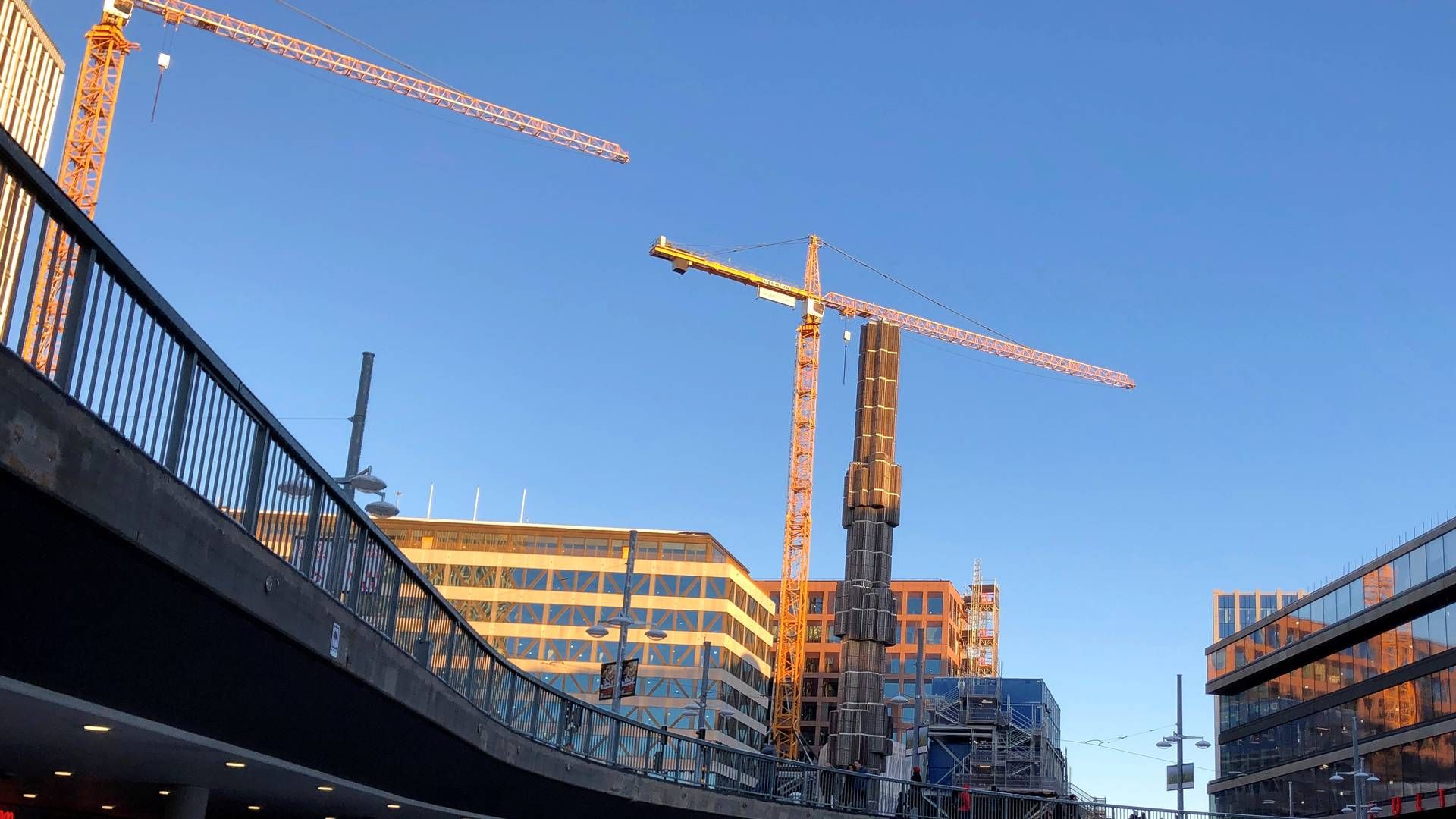 Buildings under construction in Stockholm. | Photo: Simon Johnson/Reuters/Ritzau Scanpix